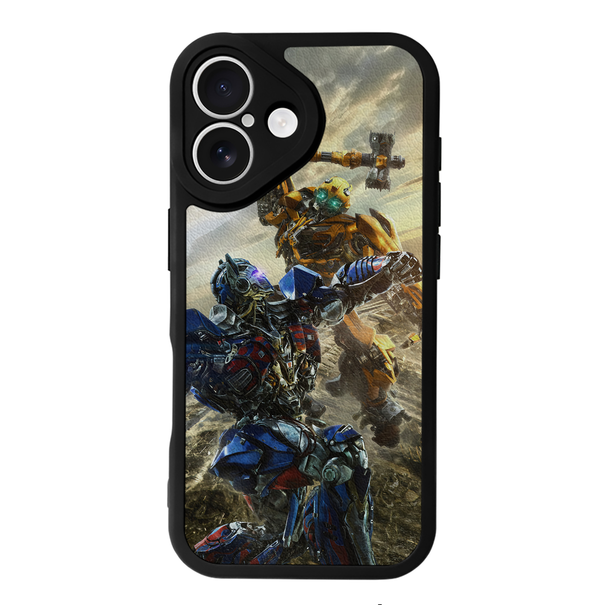 （画像用） Transformers トランスフォーマー 【iPhone 16シリーズ対応】シリコンスマホケース（レザー調） 材質：シリコン